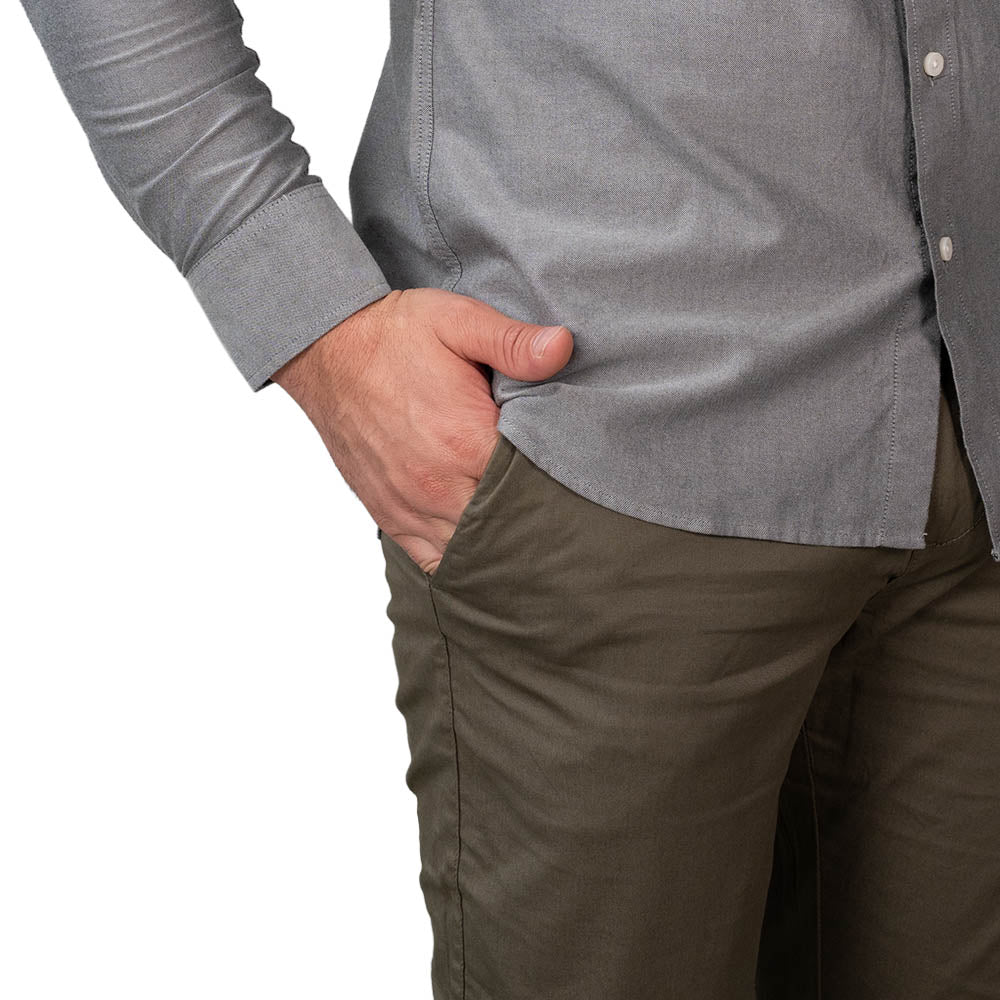 Men's Slim Taper Stretch Twill Pants 30 - Shop Giordano