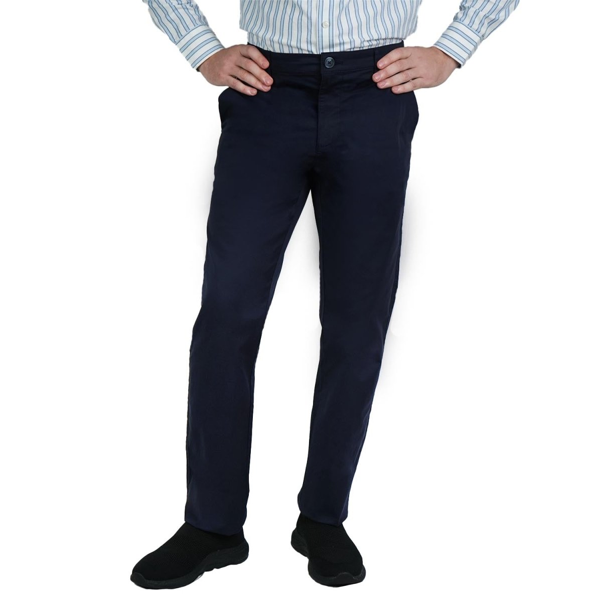 Men's Slim Taper Stretch Twill Pants 30 - Shop Giordano
