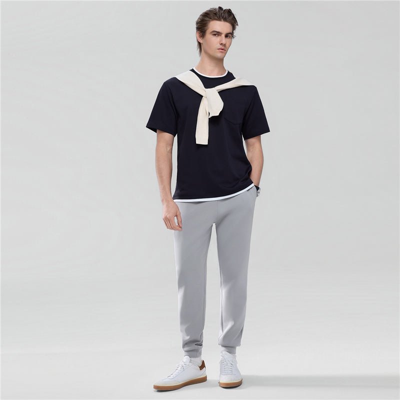 Men’S Slim Tapered Air Double Knit Joggers S - Shop Giordano