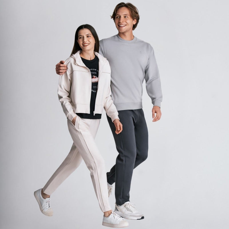 Giordano Men's Slim Tapered Air Double Knit Joggers - first_variant_option_2 Premium Joggers for Giordano