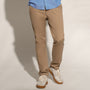 Giordano Men's Slim Tapered Stretch Twill Khakis With Elastic Waist - first_variant_option_2 Premium Pants for Giordano