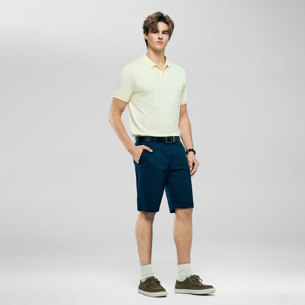 Giordano Men's Slim Twill Bermuda Shorts With Stretch Waist - first_variant_option_2 Premium Shorts for Giordano