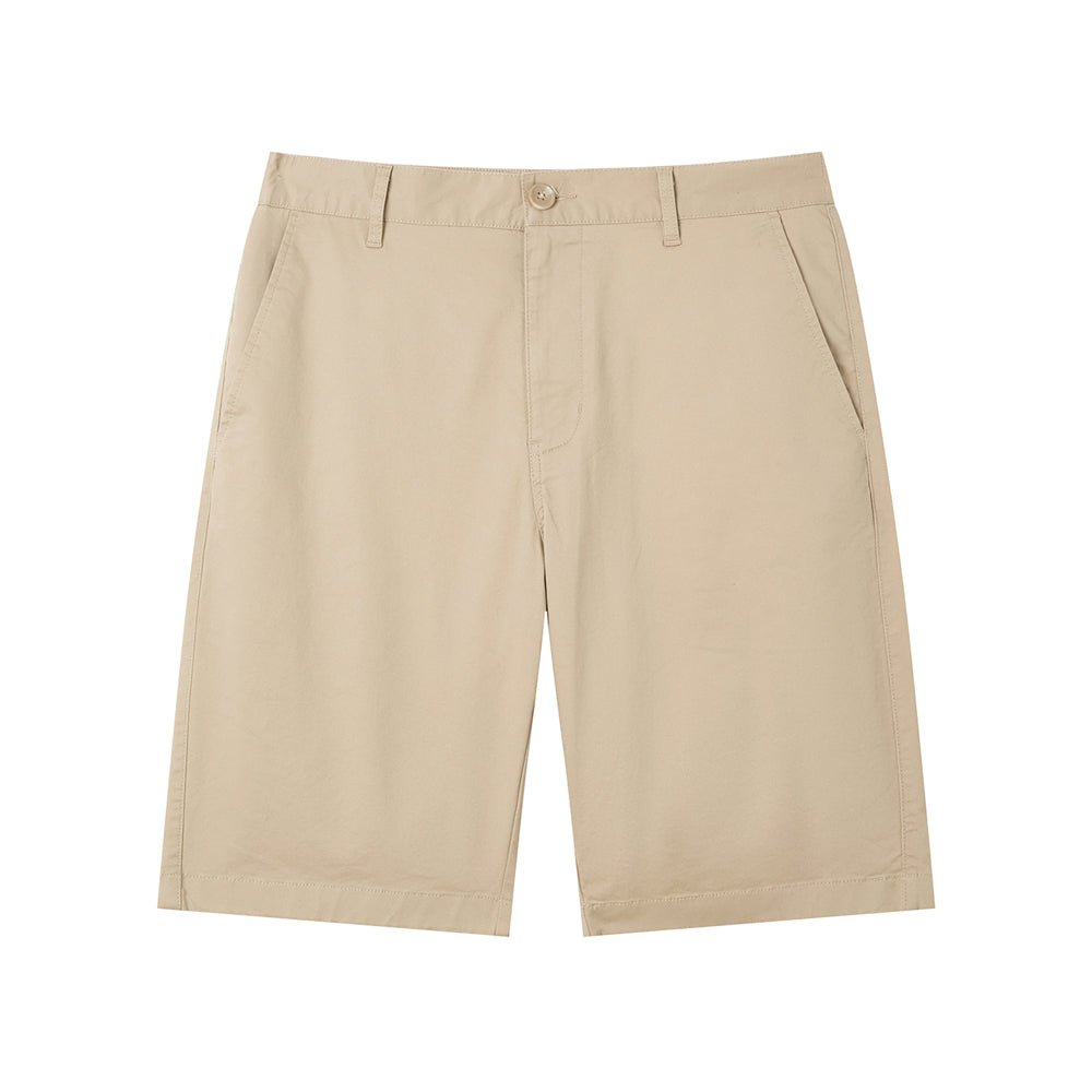 Men’S Slim Twill Bermuda Shorts With Stretch Waist 30 - Shop Giordano