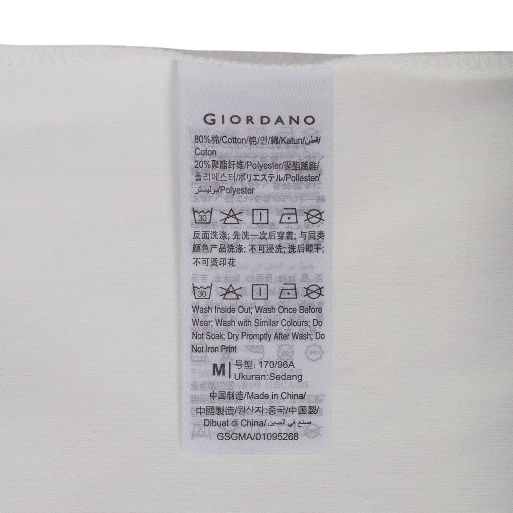 Giordano Men's Snoopy Peanuts 75 Football Print Tee - Premium Print Tee