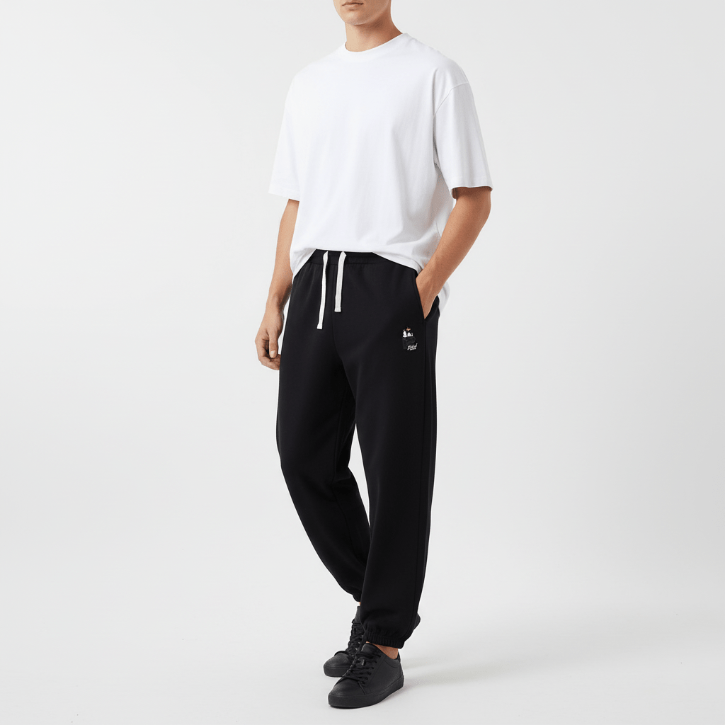 Men's Snoopy Print Cotton French Terry Oversize Joggers S - Shop Giordano