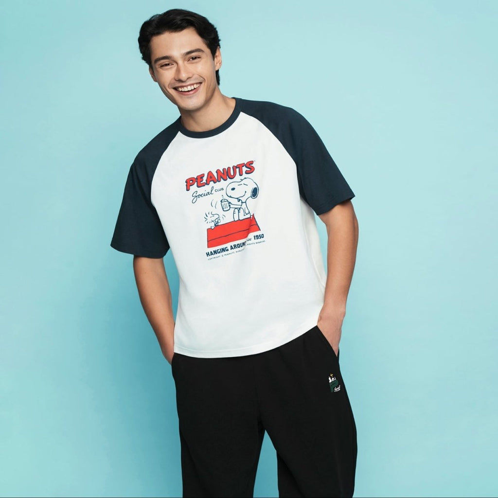Giordano Men's Snoopy Print Tee - Premium Print Tee