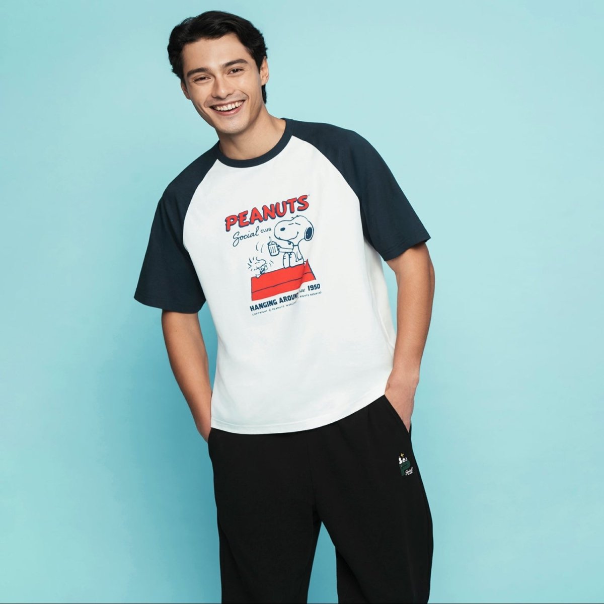 Giordano Men's Snoopy Print Tee - Premium Print Tee