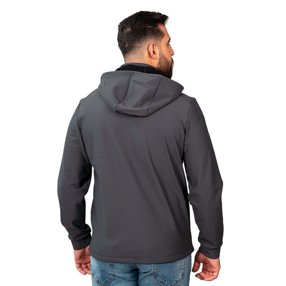 Giordano Men's Softshell Fleece Hoodie Jacket With Full-Zip - Premium Jackets