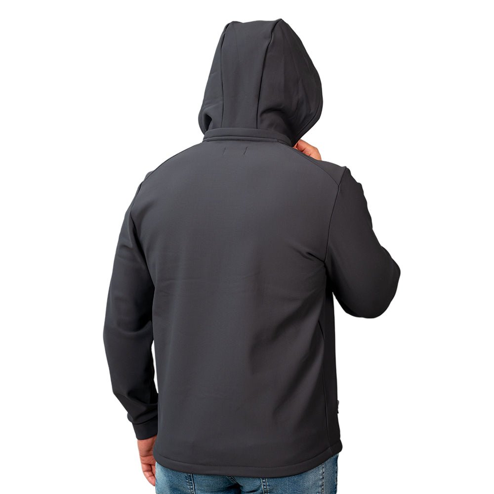 Giordano Men's Softshell Fleece Hoodie Jacket With Full-Zip - Premium Jackets