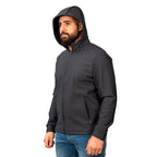 Giordano Men's Softshell Fleece Hoodie Jacket With Full-Zip - Premium Jackets