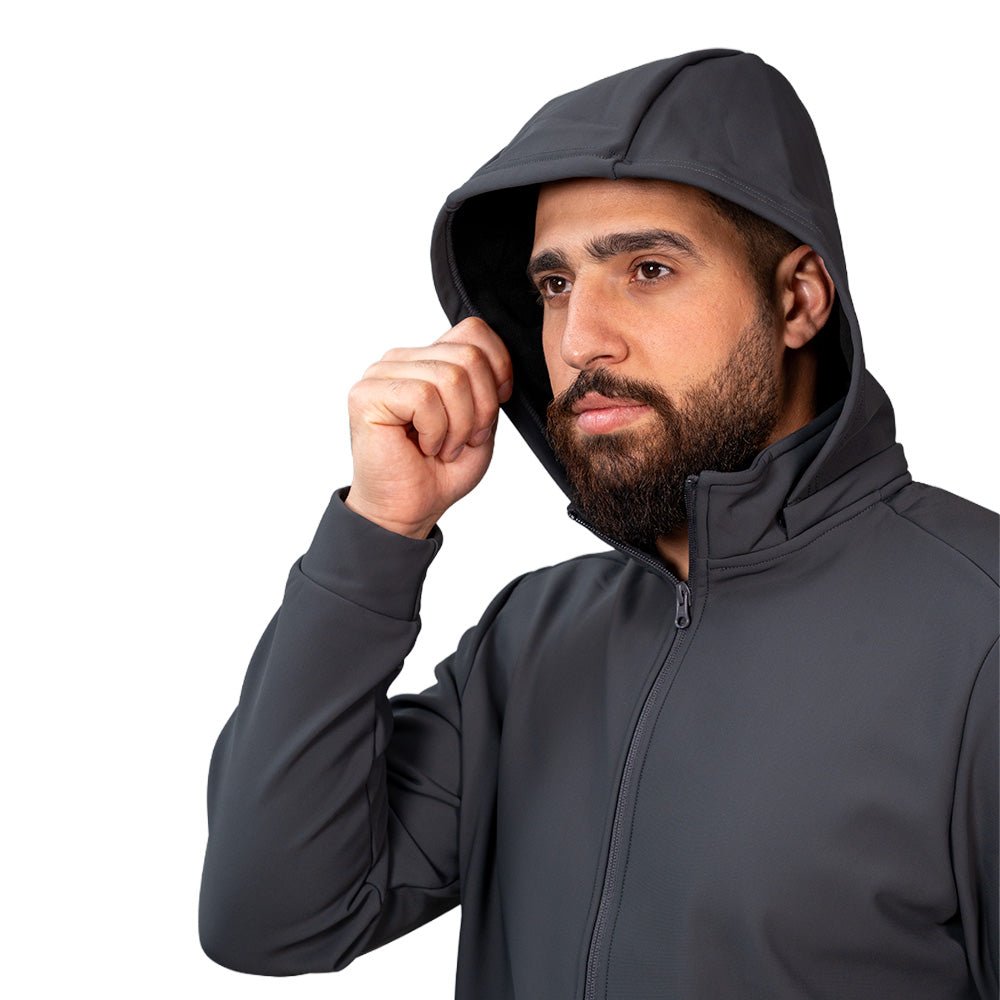 Giordano Men's Softshell Fleece Hoodie Jacket With Full-Zip - Premium Jackets