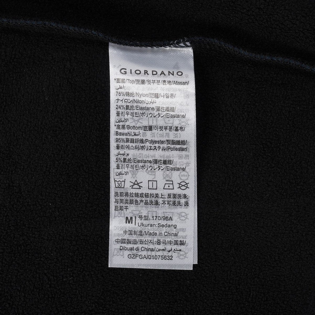 Men’S Softshell Fleece Hoodie Jacket With Full - Zip S - Shop Giordano