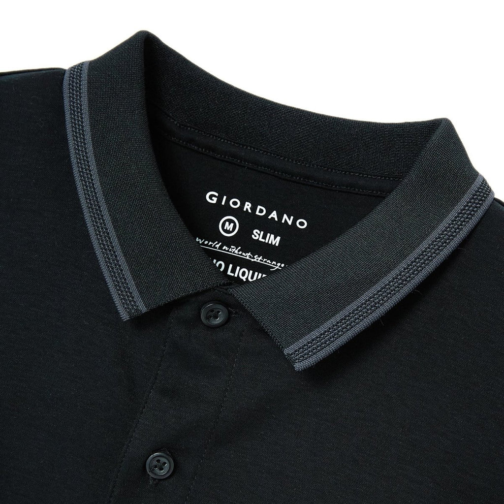 Giordano Men's Solid Liquid Touch Polo - Premium Polo