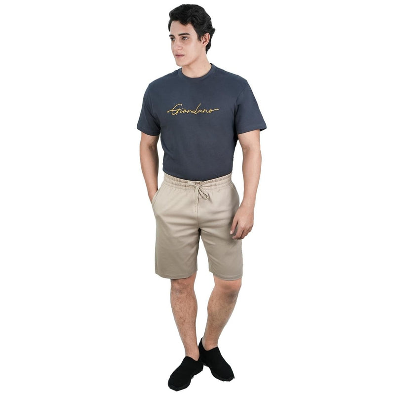 Men's Sorona Interlock Knit Shorts: Comfort & Style S - Shop Giordano