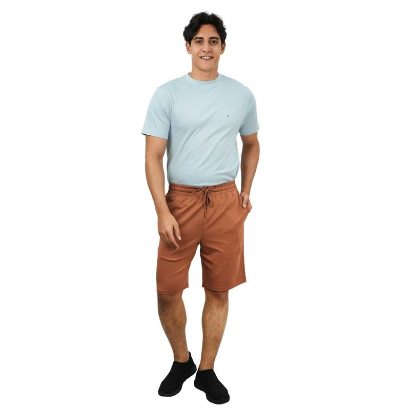 Men's Sorona Interlock Knit Shorts: Comfort & Style S - Shop Giordano