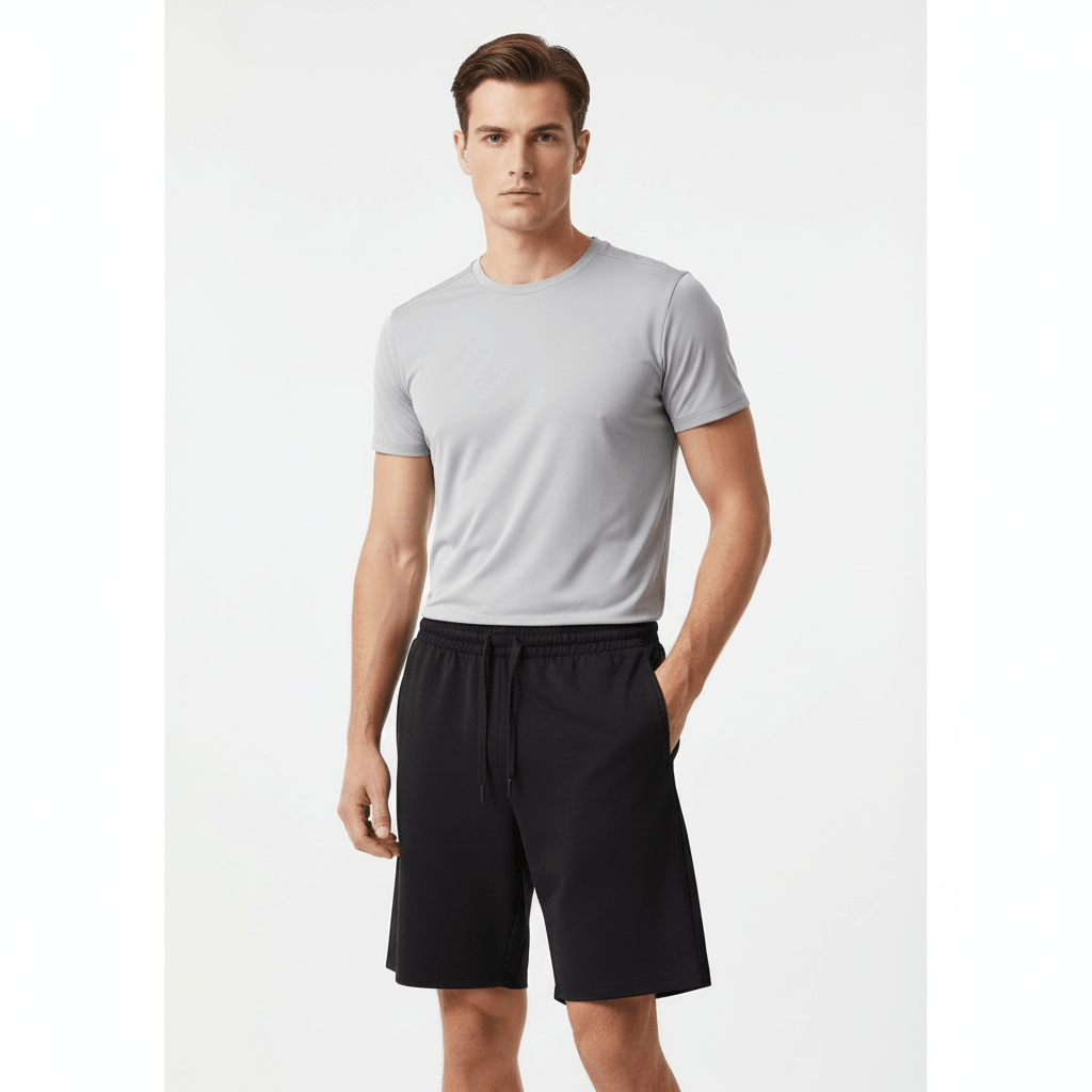 Men's Sorona Interlock Knit Shorts: Comfort & Style S - Shop Giordano