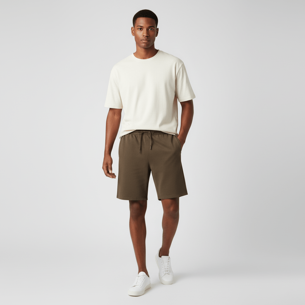 Men's Sorona Interlock Knit Shorts: Comfort & Style S - Shop Giordano