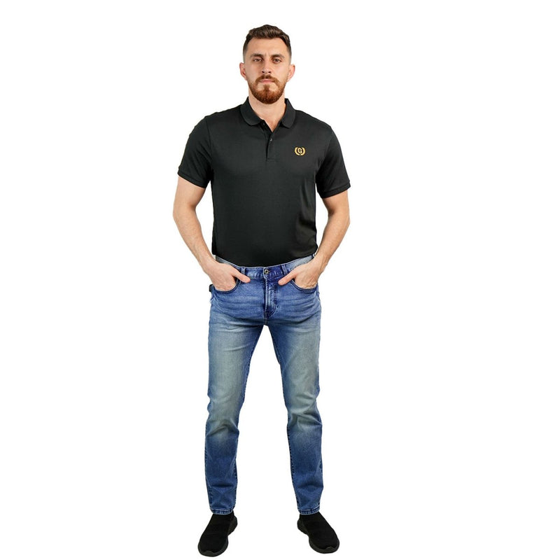 Giordano Men's Stretch Denim Low-Rise Skinny Tapered Fit Jeans - Premium Jeans