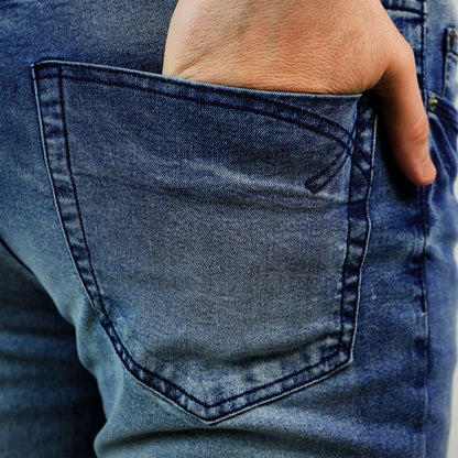 Men’S Stretch Denim Low - Rise Skinny Tapered Fit Jeans - Giordano