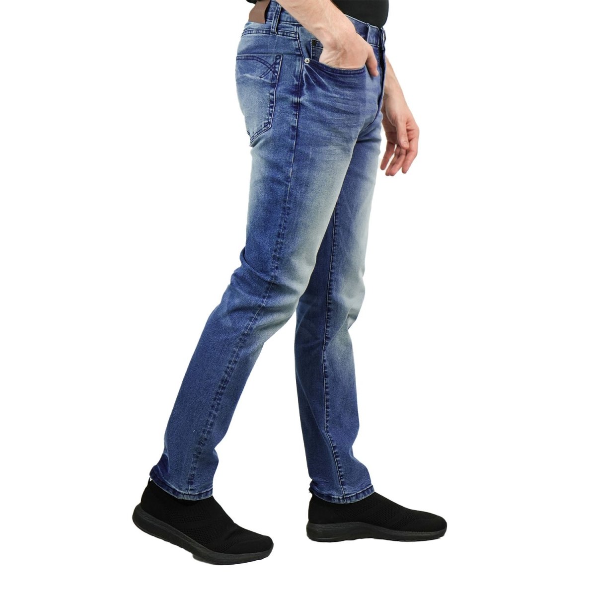 Men’S Stretch Denim Low - Rise Skinny Tapered Fit Jeans - Giordano