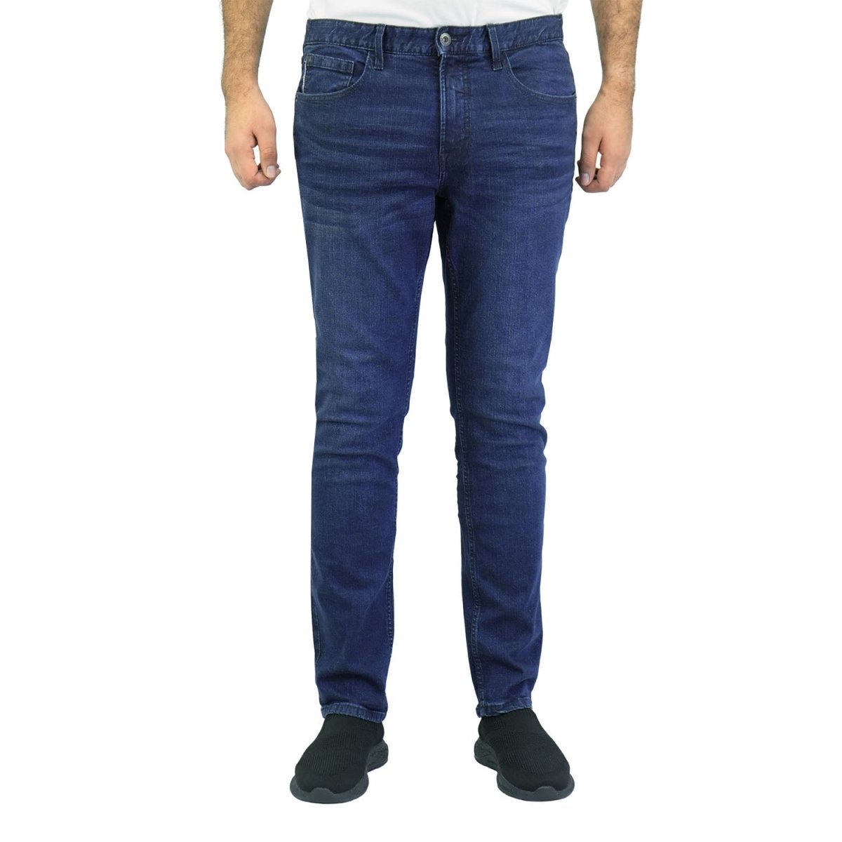 Giordano Men's Stretch Denim Skinny Tapered Jeans - Premium Jeans