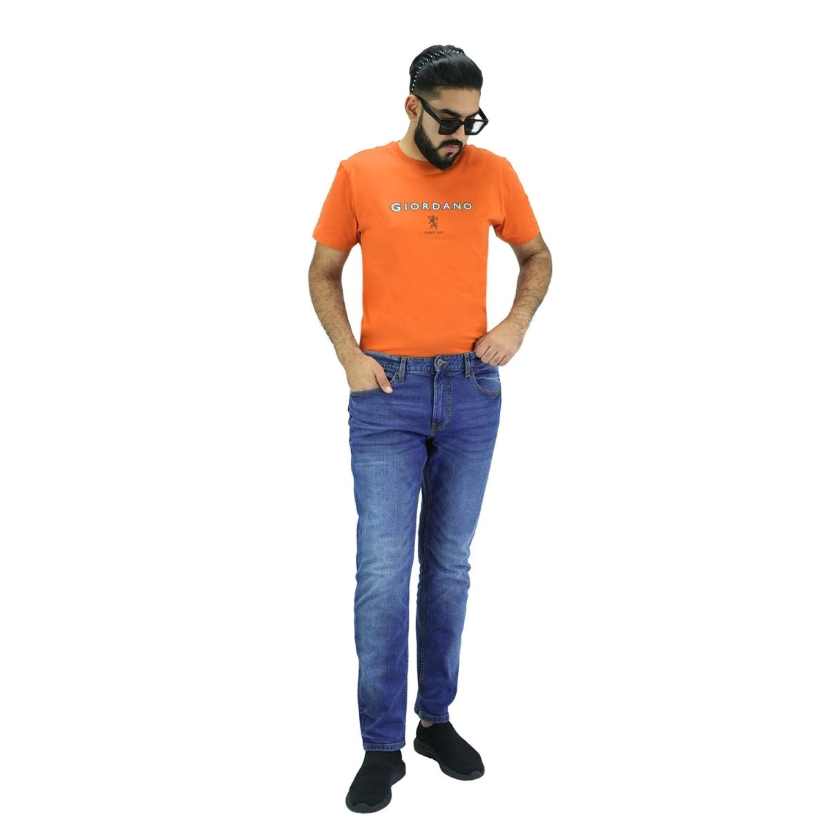 Men's Stretch Denim Skinny Tapered Jeans - Giordano