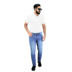 Giordano Men's Stretch Denim Skinny Tapered Jeans - Premium Jeans