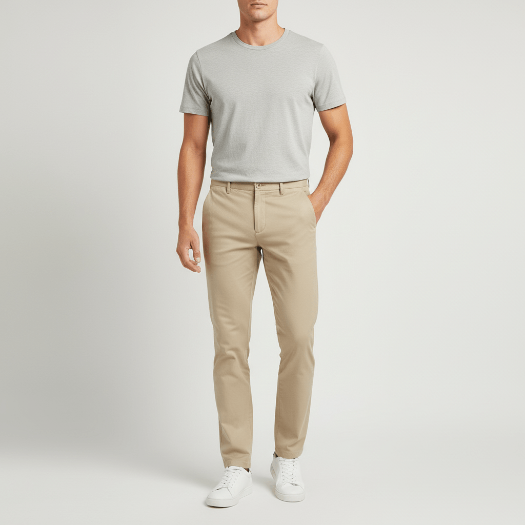 Men's Stretch Twill Khaki Pants 30 - Shop Giordano