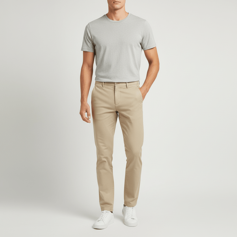 Men's Stretch Twill Khaki Pants 30 - Shop Giordano