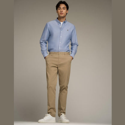 Men's Stretch Twill Khaki Pants - Giordano