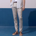 Men's Tapered Khakis - Comfortable Mid - Rise Twill Pants 30 - Shop Giordano