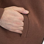 Giordano Men's Texture Stitch Mock Neck Long Sleeve Full Zipper Cardigan - Premium Sweaters