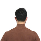 Giordano Men's Texture Stitch Mock Neck Long Sleeve Full Zipper Cardigan - Premium Sweaters