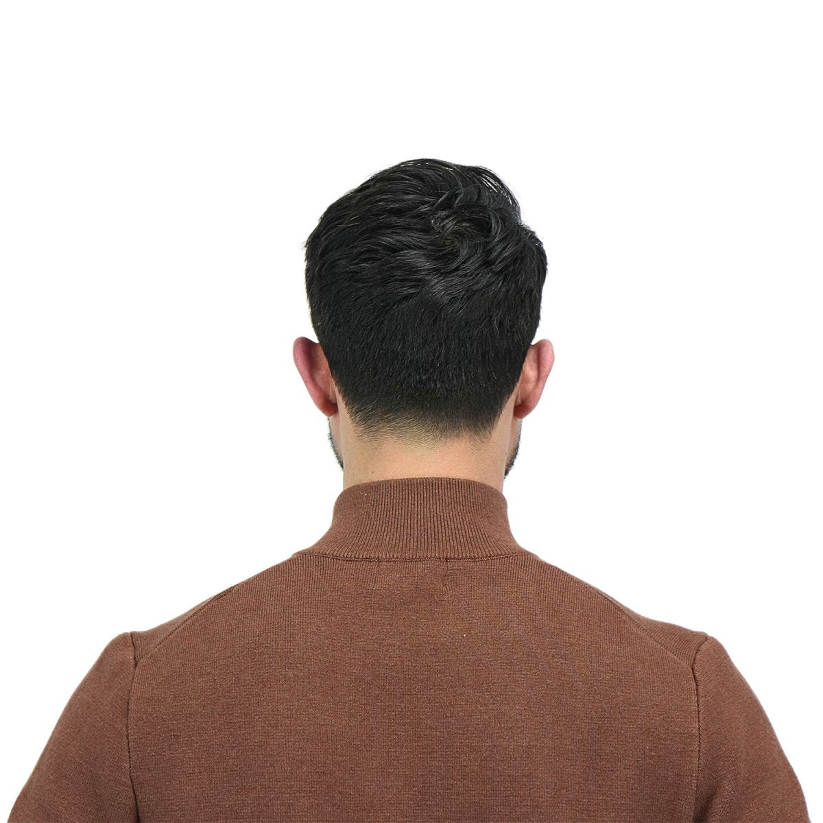 Giordano Men's Texture Stitch Mock Neck Long Sleeve Full Zipper Cardigan - Premium Sweaters