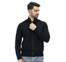 Men's Texture Stitch Mock Neck Long Sleeve Full Zipper Cardigan S - Shop Giordano