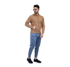 Giordano Men's Texture Stitch Mock Neck Long Sleeve Full Zipper Cardigan - Premium Sweaters