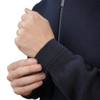 Men's Texture Stitch Mock Neck Long Sleeve Full Zipper Cardigan S - Shop Giordano