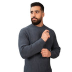Men’S Textured Stitch Crew Neck Long Sleeve Sweater S - Shop Giordano