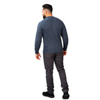 Men’S Textured Stitch Crew Neck Long Sleeve Sweater S - Shop Giordano