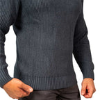 Men’S Textured Stitch Crew Neck Long Sleeve Sweater S - Shop Giordano