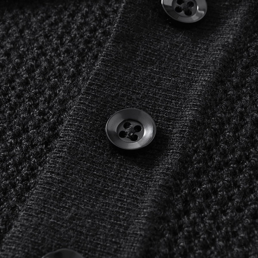 Men’S Textured Stitch Polo Neck Relaxed Fit Sweater S - Shop Giordano