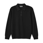 Men’S Textured Stitch Polo Neck Relaxed Fit Sweater S - Shop Giordano