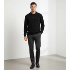 Men’S Textured Stitch Polo Neck Relaxed Fit Sweater S - Shop Giordano