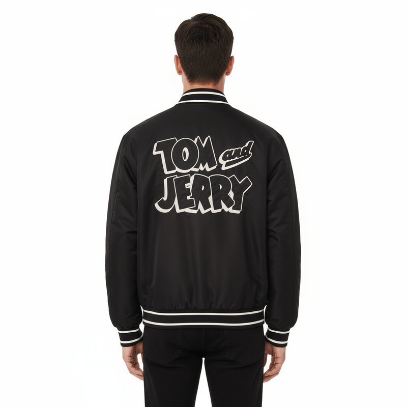 Men's Tom & Jerry Quilted Nylon Jacket M - Shop Giordano