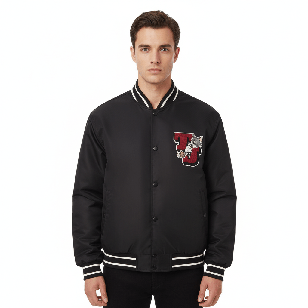 Men's Tom & Jerry Quilted Nylon Jacket M - Shop Giordano