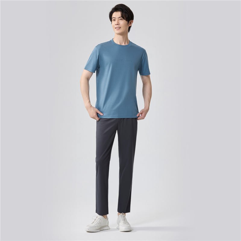Men's Ultra - Stretch Black Joggers: Slim Fit, All - Day Comfort & Style - Giordano