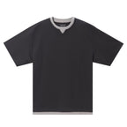 Giordano Men's Waffle Knit Crewneck Tee - Premium Tee