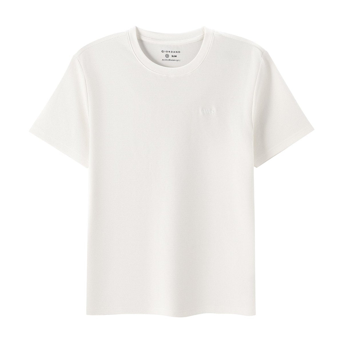 Giordano Men's Waffle Slim Tee | Cotton-Blend Comfort & Style - Premium Tee