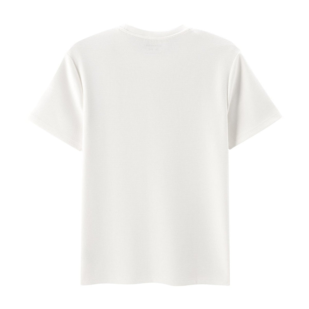 Giordano Men's Waffle Slim Tee | Cotton-Blend Comfort & Style - Premium Tee