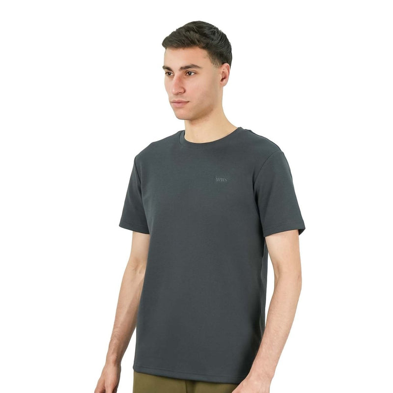 Giordano Men's Waffle Slim Tee | Cotton-Blend Comfort & Style - Premium Tee